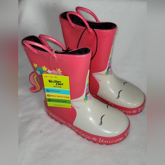 Western Chief Children’s Rain/Snow Boots (Unicorn) - Picture 5 of 6
